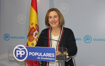 La diputada nacional del PP Silvia Valmaña hoy en rueda de prensa 180917