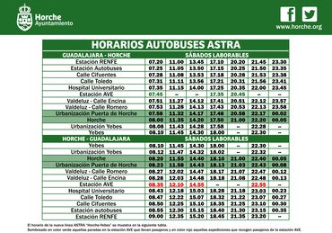 HORARIO BUSES ASTRA S 1