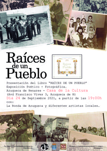 Azuqueca libros historia  Ceci garcía Cartel Exposicion Raices de un Pueblo 2 1