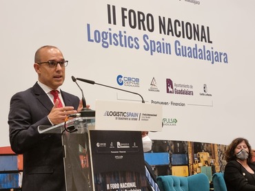 Pablo Bellido Presidente de las Cortes CLM en Foro Logistics Spain. Foto Cortes CLM 1