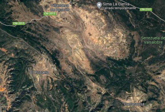 Incendio Villanueva de Alcorón 22-AGO mapa