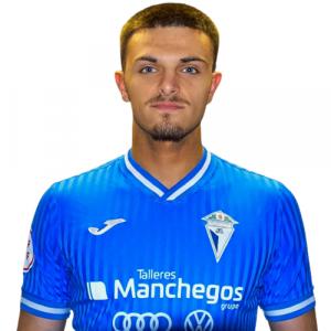 Dani Jodar autor del gol de La Solana ante el Azuqueca Foto C.F. La Solana