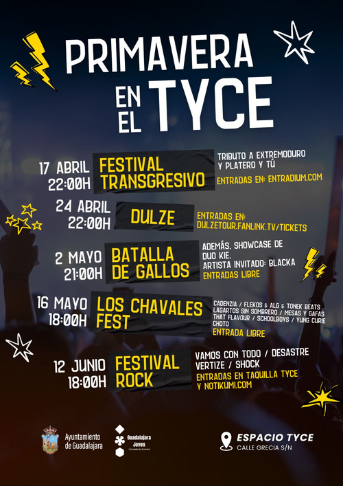 CONCIERTOS PRIMAVERA EN EL TYCE