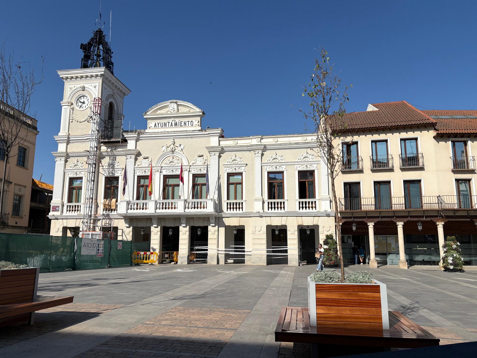 ayuntamiento guadalajara sin tejado obras