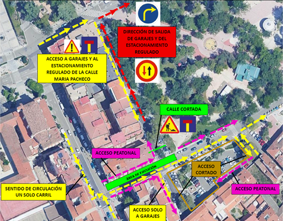 afeccione trafico Maria Pacheco 25 septiembre
