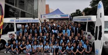 Foto de familia de la escuela del Club Alcarreño