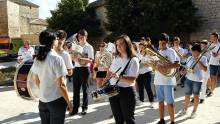 Resultado de imagen de La Banda de MÃºsica en la fiestas de SAN. Roque de Cervatos de la Cueza, Palencia