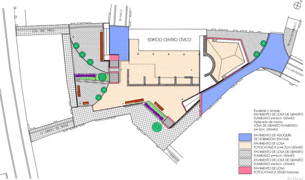 planta plaza centro cívico