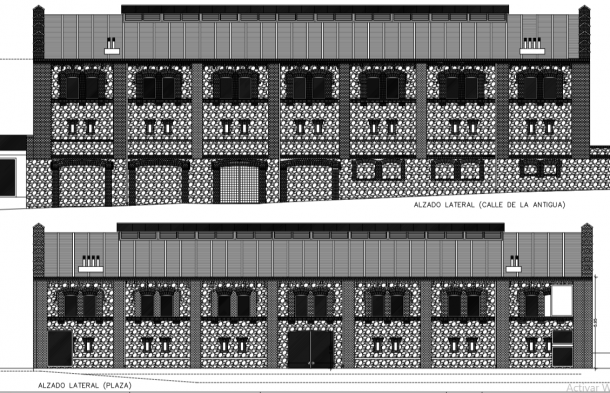 mercado planos alzados