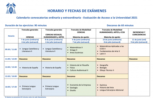 evau 2021 calendario