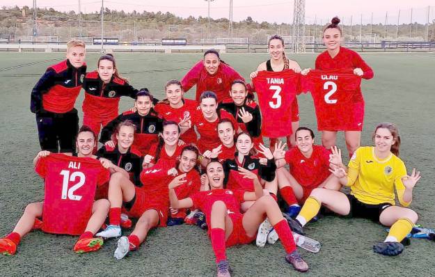 Las dinamistas de rojo en este partido consiuieron una victoria importante