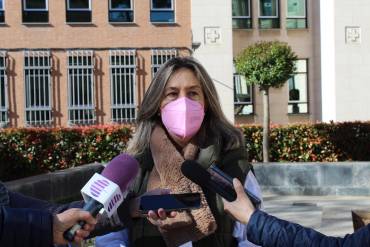 Guarinos durante la rueda de prensa de esta manana