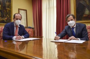 20210429 Alberto Rojo y Gabriel Maetos - convenio Hipercor Zoo