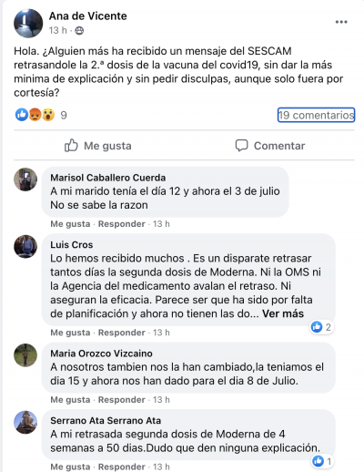 retraso vacuna moderna