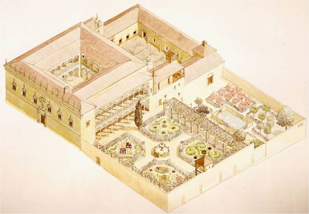 Recreación de como fue el Palacio de Cogolludo. Foto Canal Patrimonio