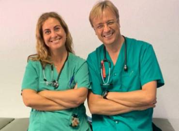 Pediatra Gema Arriola Pereda Junto Alfonso Ortigado