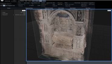 Nube de puntos preliminar del sepulcro del obispo de Canarias. Catedral