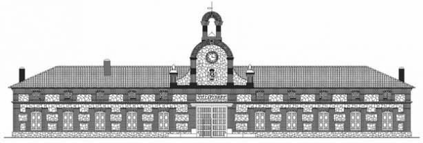 Poblado Villaflores Fachada UAH 4 dibujo Advinia Moreno Raso