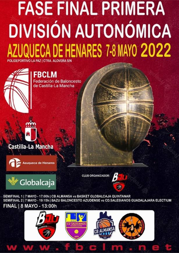 cartel anunciador de la Final a 4 de Primera Autonómica de baloncesto 1
