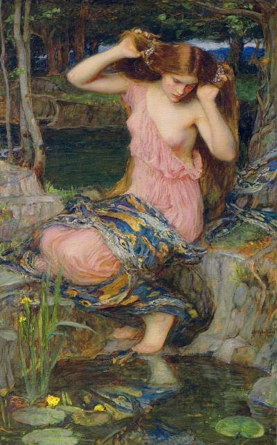 Lamia  Pintura de John Waterhouse