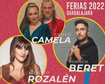 Cartel conciertos de Ferias Guadalajara 2022
