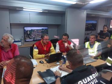 Incendio Humanes Infocam 26-Jul Puesto de mando