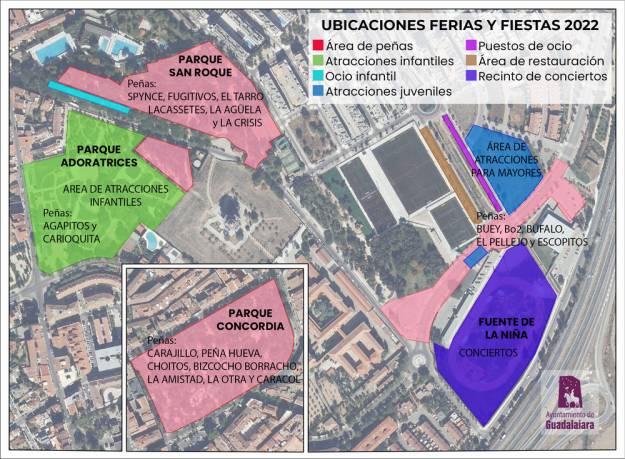 Mapa ubicaciones de Ferias 1