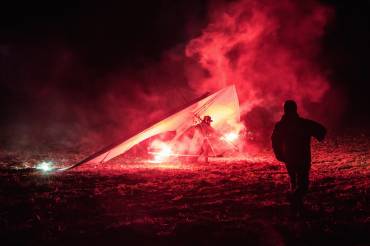 aerocabalgata baltasar en tierra