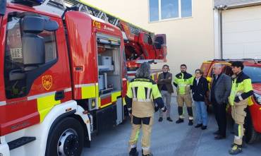 Bomberos CEIS Recepción nueva autoescala CEIS