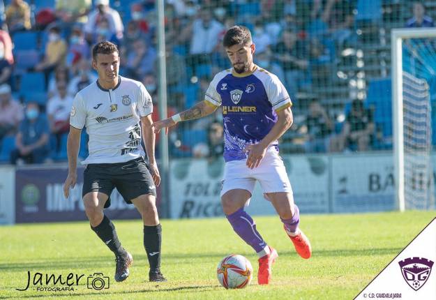 Sergio Recio Cheky autor del gol del empate a tres en gtiempo de descuento Foto Jamer -C.D. Guadalajara