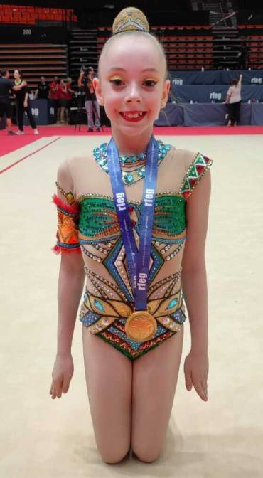 Valeria de Diego sexta en la general alevín y Campeona de España en Cuerda 1