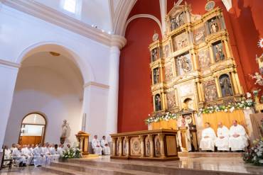Retablo iglesia San Gil Molina de Aragón inauguración