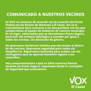 Vox El casar Punto Violeta