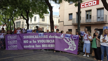 concentracion vuelta puntos violeta CC.OO