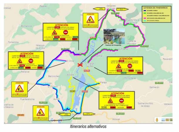 itinerarios alternativos viaducto entrepenas
