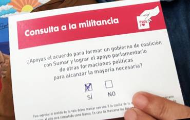 PSOE consulta militantes pactos Gobierno Twiter José Luis Blanco