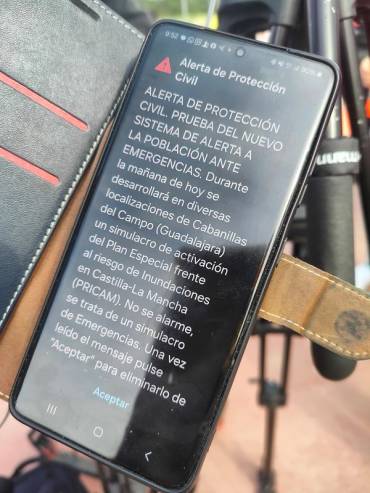 Protección Civil simulacro Cabanillas accidente