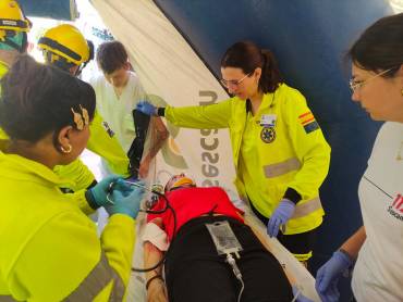 Protección Civil simulacro Cabanillas accidente 2