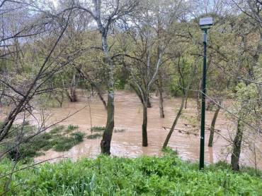Río Henares inundación Mirador 31-MZO 2