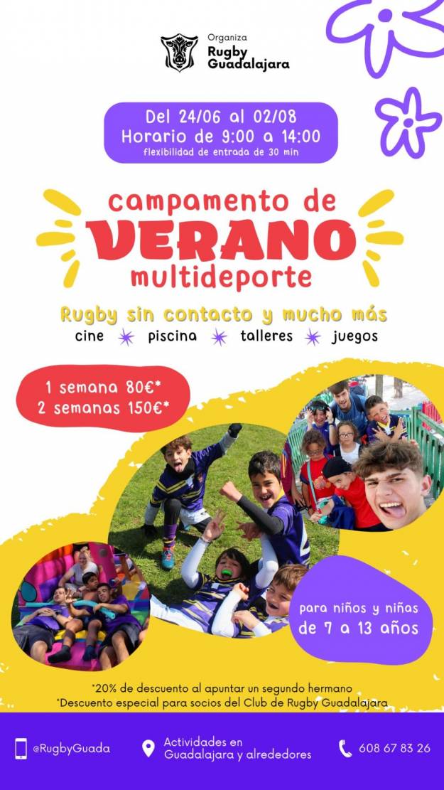 Rugby campamento de verano