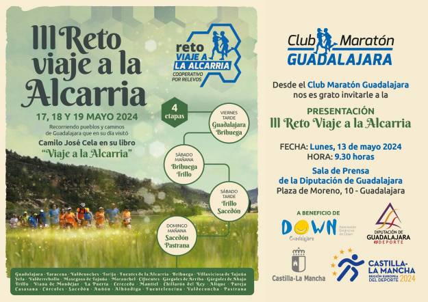 Reto Viaje a la Alcarria 2024 cartel