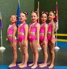 Club Infantado campeón de Castilla-La mancha en categoría prebenjamín base de manos libres Esther Martínez Asheli Marín Najwa Lópdez María Mendoza y Marina Mateo 1