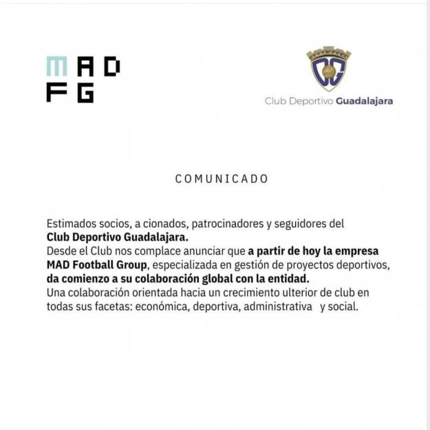 Comunicado Mad Football Deportivo Guadalajara