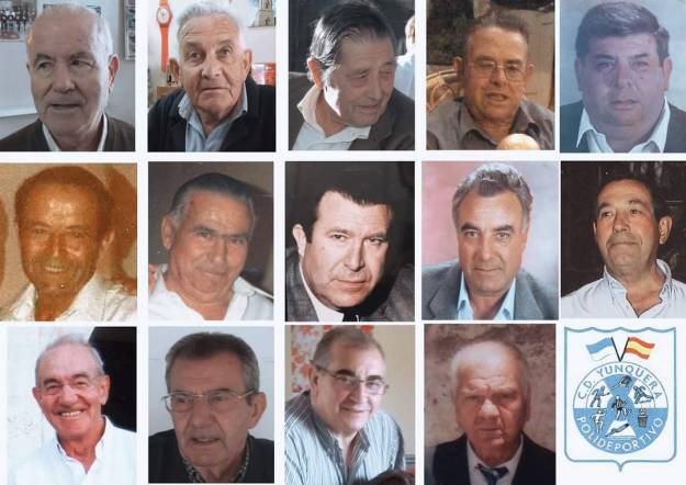 Primera directiva del C.D. Yunquera que cumple 48 años desde su constitución