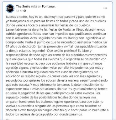 Fontanar The Simile agresión primer Fcbk grupo