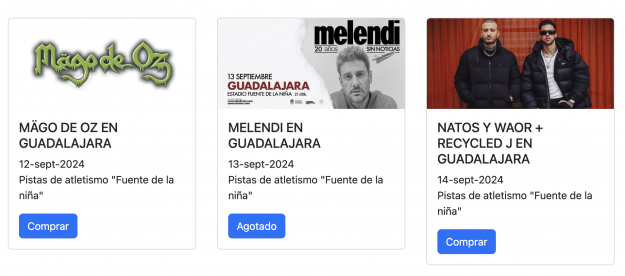 entradas conciertos ferias