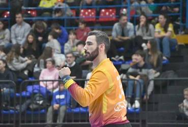 La buena actuación de Gerard Forns no evitó la derrota de Ilpulse BM. Guadalajara   Foto Arrate Morales