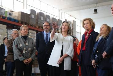 Visita Reina Sofía Banco de Alimentos