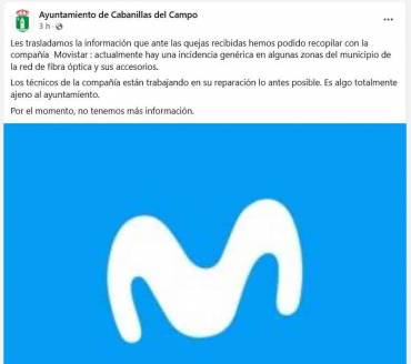 Corte Movistar Cabanillas