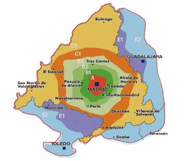 Abono Transportes Consorcio zonas